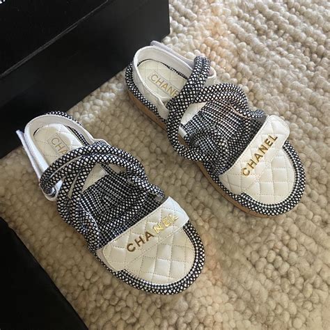 chanel rope sandals dupe|chanel birkenstock sandals.